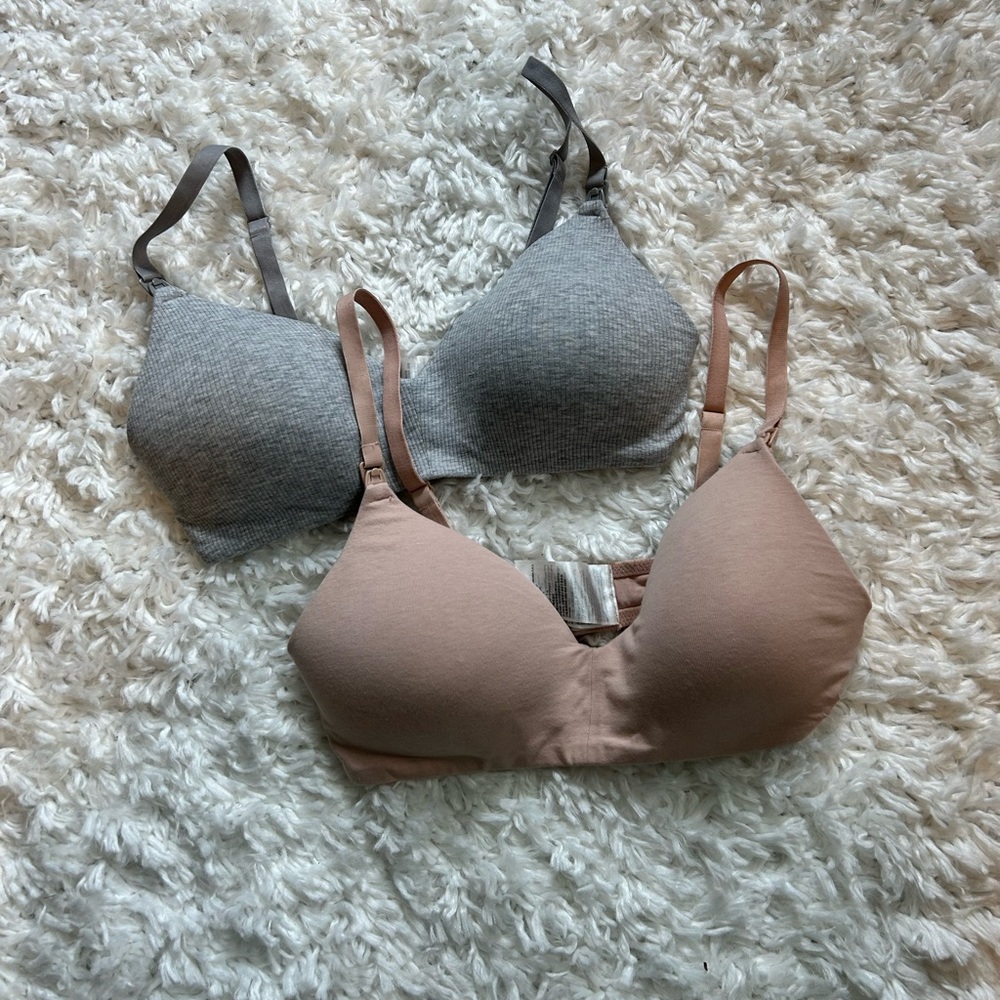 SET OF 2 H&M NURSING BRAS